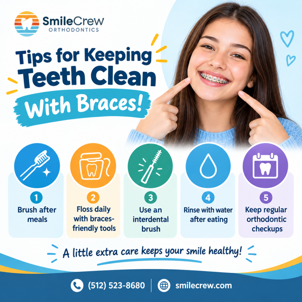Tips for Keeping Teeth Clean With Braces!